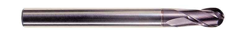 X-POWER 2 Flute 30 Helix MediumBall End Mill With Neck EM899040
