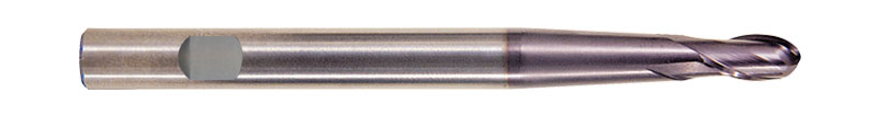 X-POWER 2 Flute 30 Helix Taper NeckBall End Mill EM904911